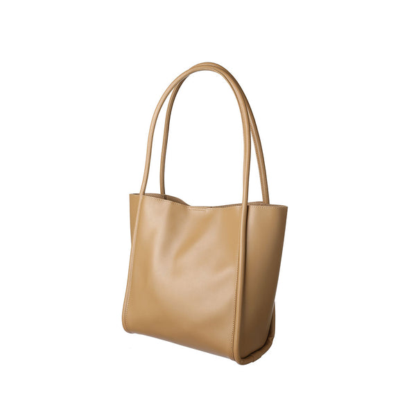 Retro Trapezoid Shoulder Bag(Apricot)