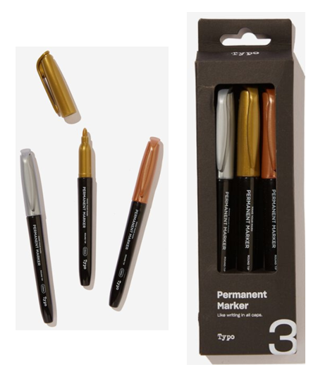 Marker (3 Pack)(Metallic)