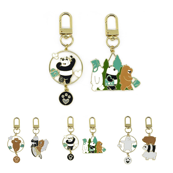 We Bare Bears Collection 5.0 Sports Style Metal Keychain (1 Pair)