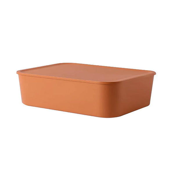 Colored Series Storage Box with Lid(Orange)