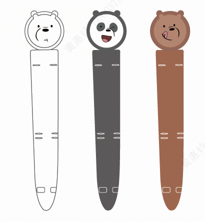 We Bare Bears Collection Sealing Clip (6 pcs)