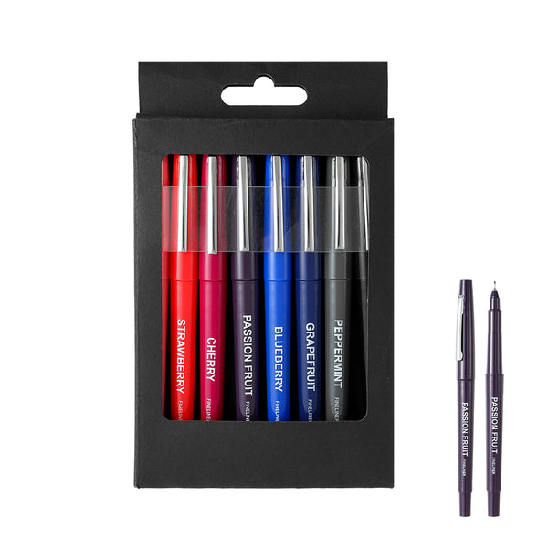 Multi-color Fine Line Marker (8 Pack, 0.4mm)(Basic Colors)