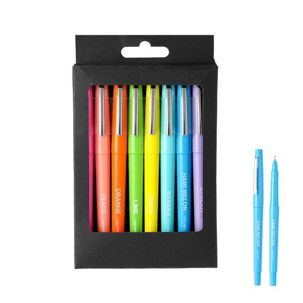 Multi-color Fine Line Marker (8 Pack, 0.4mm)(Candy Colors)