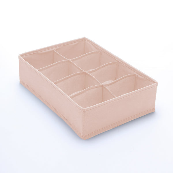 Non-woven Fabric 8-Cell Underwear Drawer Organizer Divider (Pink)