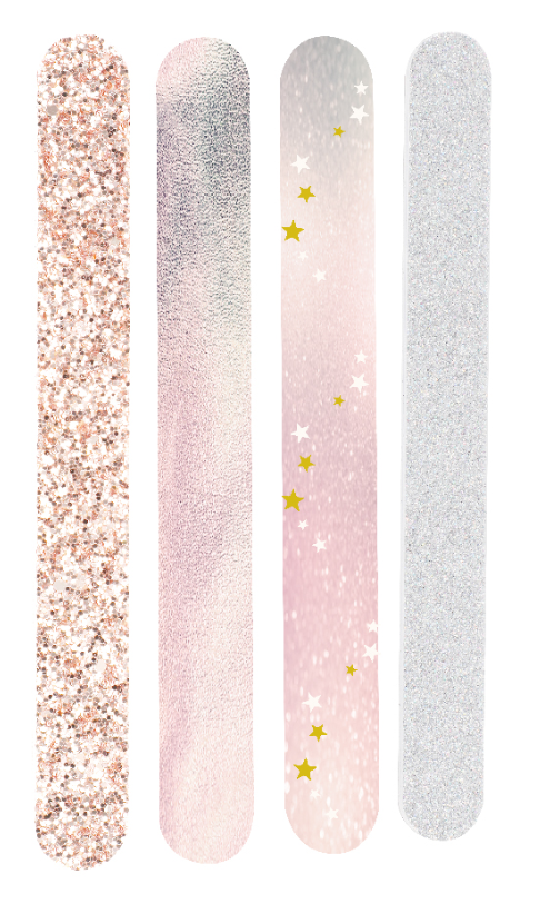 Sparkling Star Series Shiny Nail File Set (4 pcs)