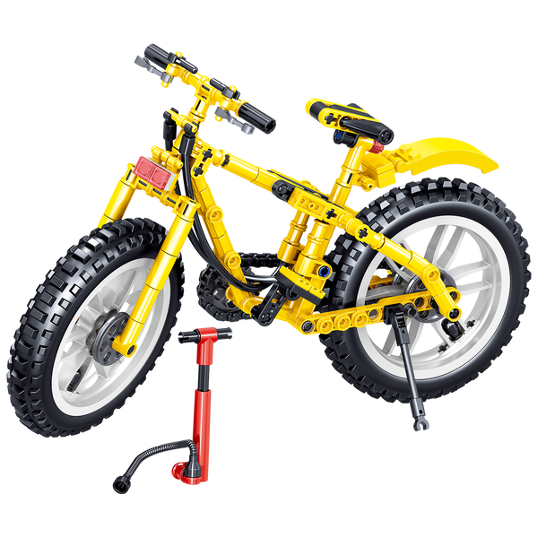 Bicycle Building Blocks Set(Yellow 225 Pcs)