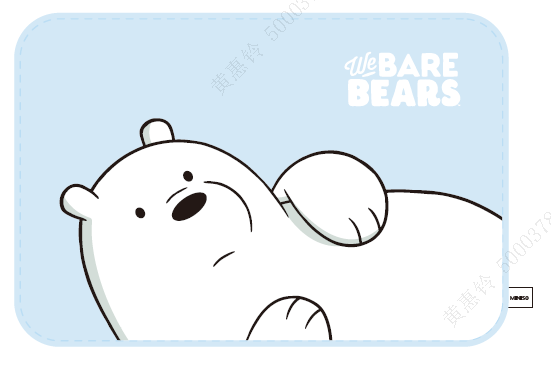 We Bare Bears Collection Sponge Floor Mat (60*40cm)(Ice Bear)