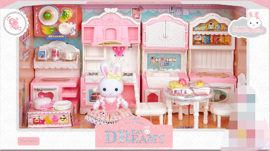 Role Play Series Bunny Kitchen Big Set