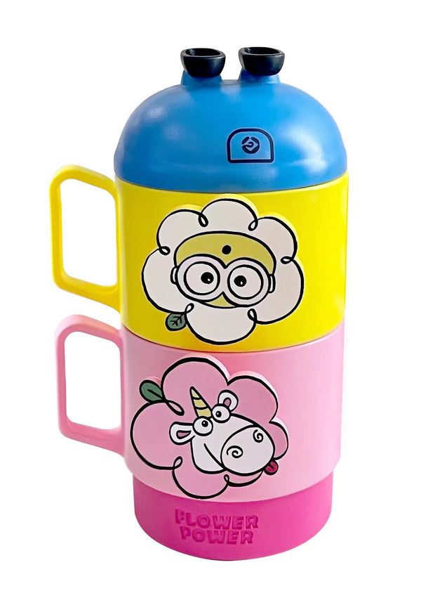 Daisy Minions Collection Stackable Plastic Cups Set (2 pcs)