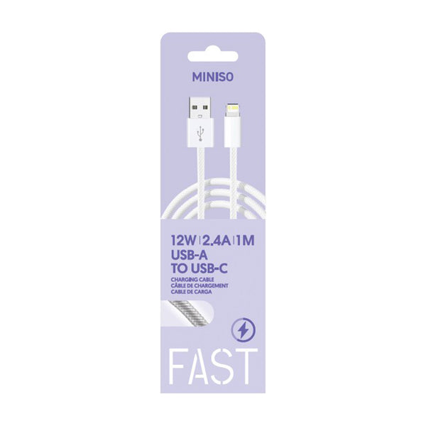Master Series Braided 8-PIN Charging Cable(White)