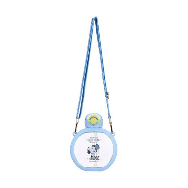 Snoopy Colorful Life Collection Tritan Bottle with Shoulder Strap and Auto Flip Lid (710mL)(Blue)