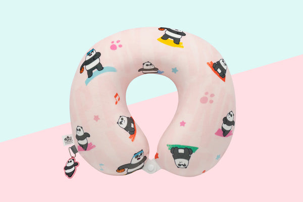 We Bare Bears Seaside Music Festival Neck Pillow (Panda)