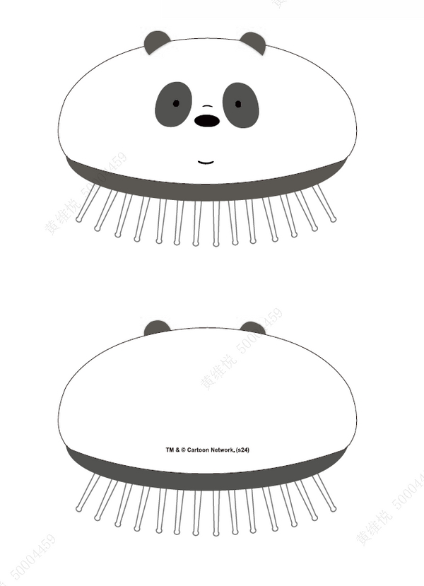 We Bare Bears Seaside Music Festival Massage Brush(Panda)