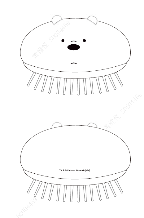 We Bare Bears Seaside Music Festival Massage Brush(Ice Bear)