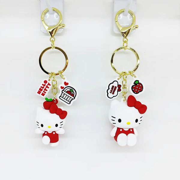 Hello Kitty Apple Collection PVC Keychain