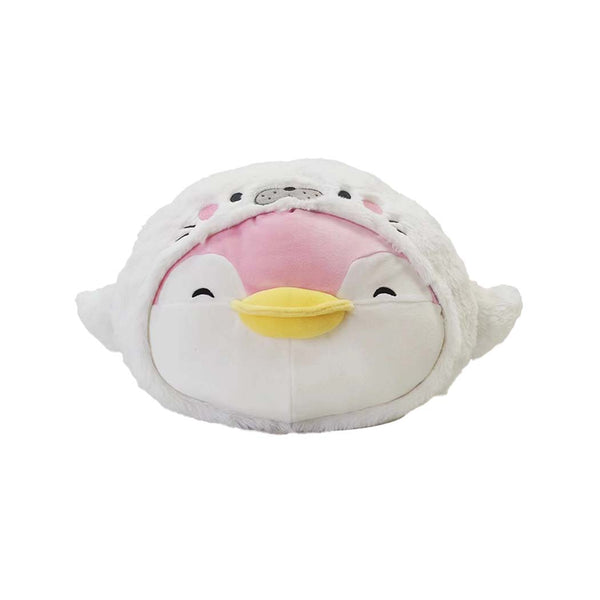 13in. Ocean Penguin Head-Shape Pillow(Pink Pendy)