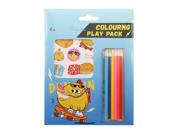 Yummy Food Dundun Series Coloring Set (Blue)