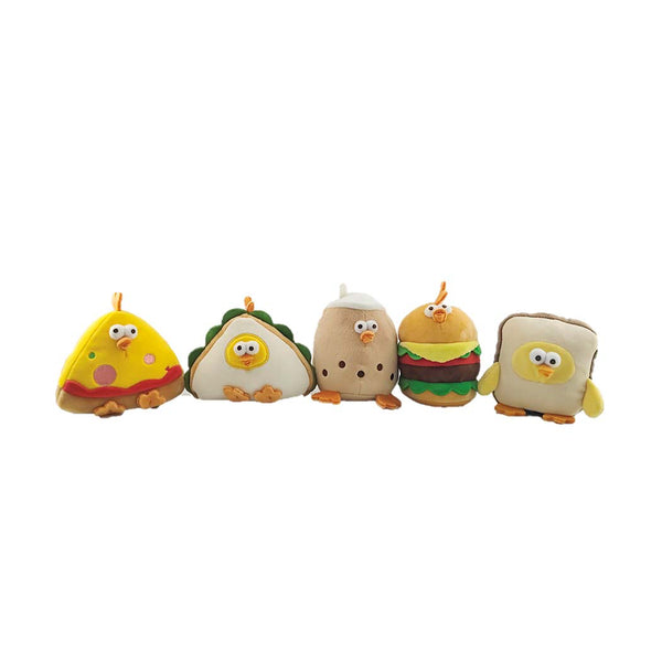 Dundun Chicken Transformation Series 4in. Fast Food Plush Toy (5 Assorted Models) PDQ