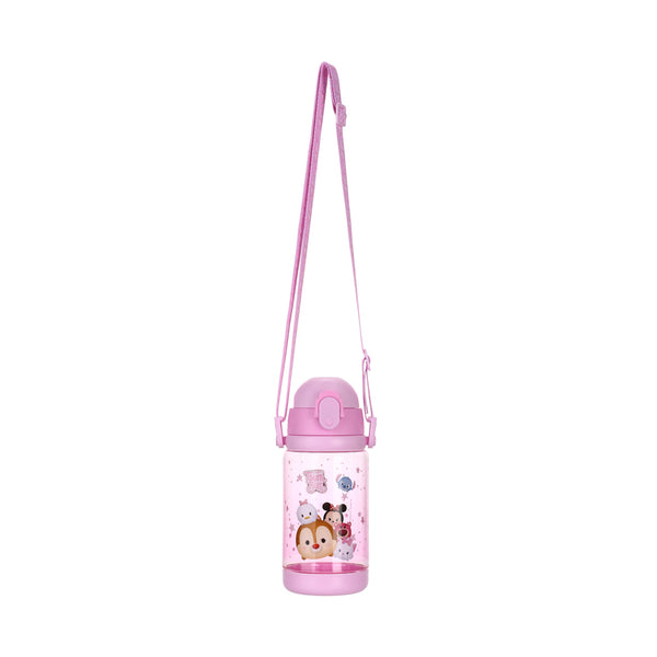 Disney Tsum Tsum Collection Plastic Bottle with Shoulder Strap (520mL)