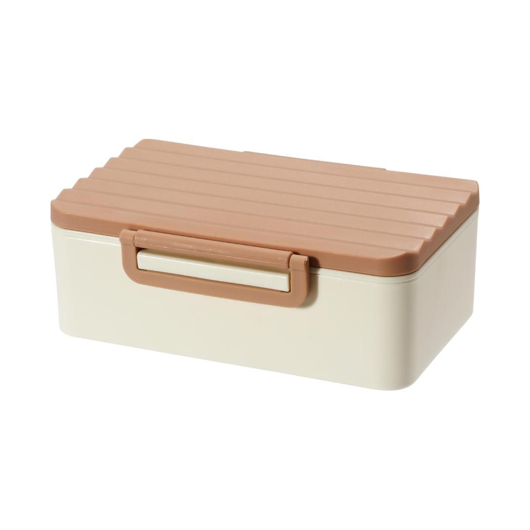 Rectangle Striped Lunch Box 830mL(Red) Rectangle Striped Lunch Box 830mL(Red)