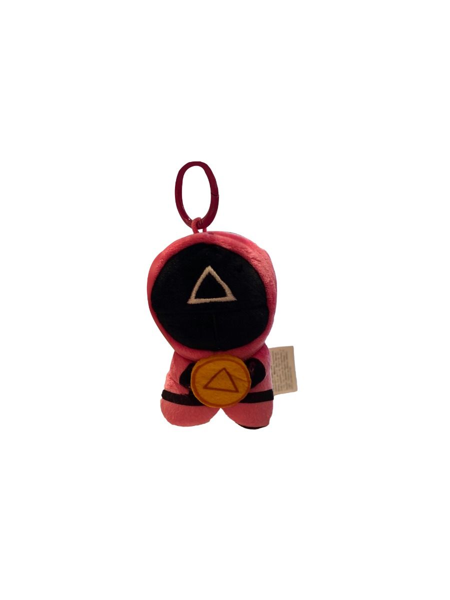 SQUID GAME Collection 4in. Red Guard Plush Pendant (Triangle) SQUID GAME Collection 4in. Red Guard Plush Pendant (Triangle)