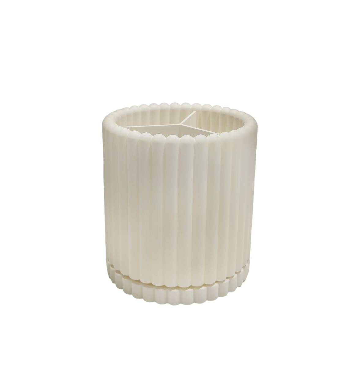 Column Pattern Rotating Pen Holder (White) Column Pattern Rotating Pen Holder (White)
