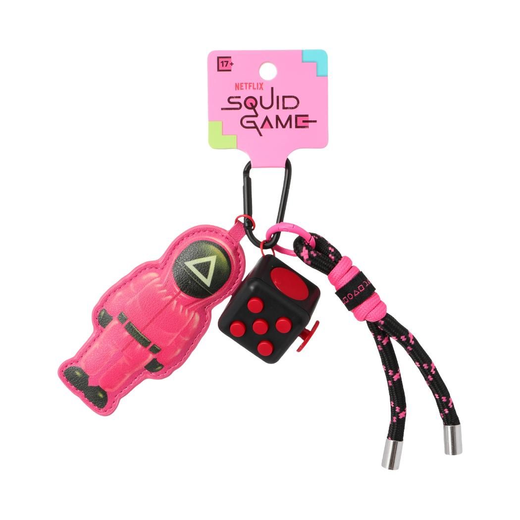 SQUID GAME Collection Stress Toy Pendant(Black Pink)