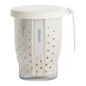 Portable Fruit and Vegetable Draining Cup 760mL(Beige) Portable Fruit and Vegetable Draining Cup 760mL(Beige)