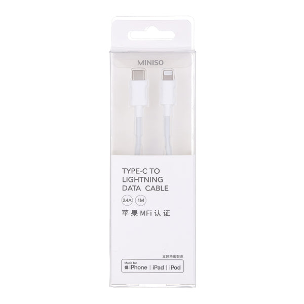 MINISO 1m Type-C to Lightning Data Cable (White)