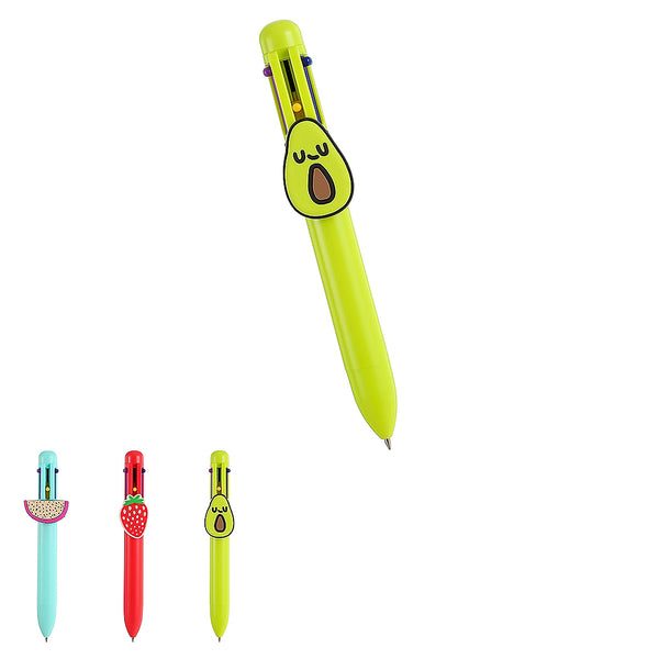 Fruit series 6-Colored Pen (3 Pcs)