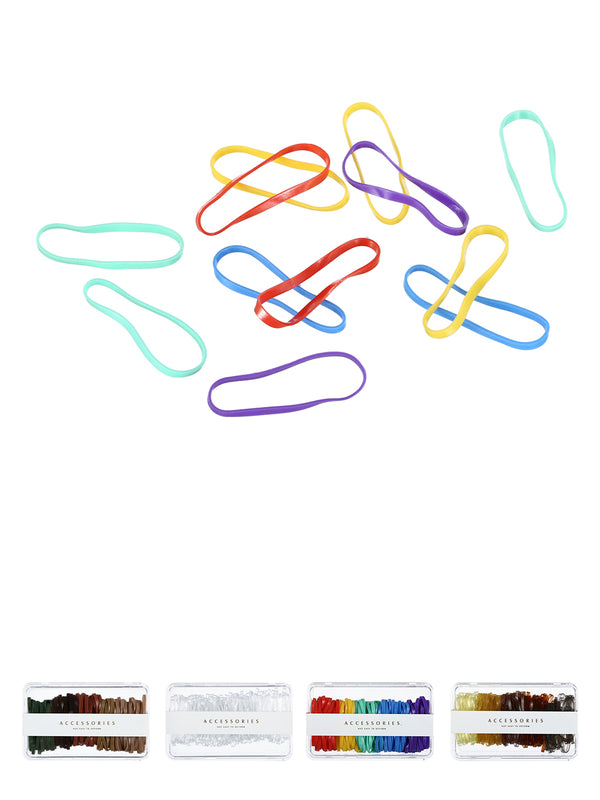 Disposable Large Rubber Band,100 pcs(Assorted)