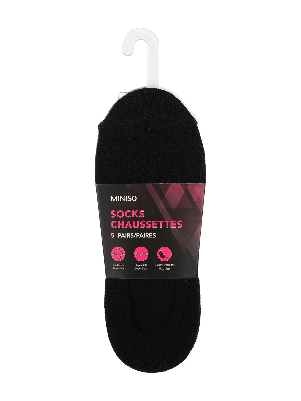 Women's No-show Socks（5pairs）(Mesh)