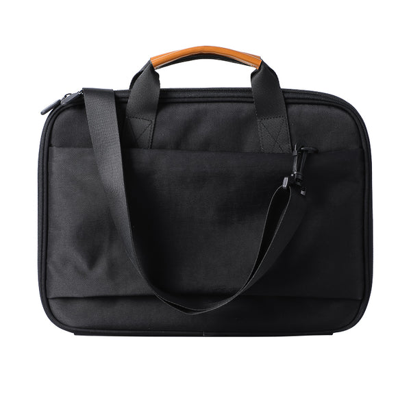 Computer Handbag with Double Zippers (Black)