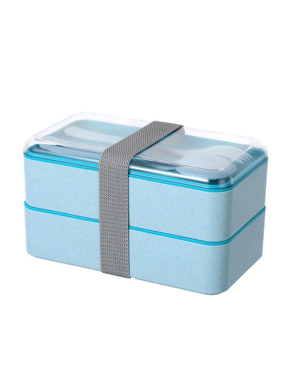 Double-layer Bento Box 1000ml(Blue)