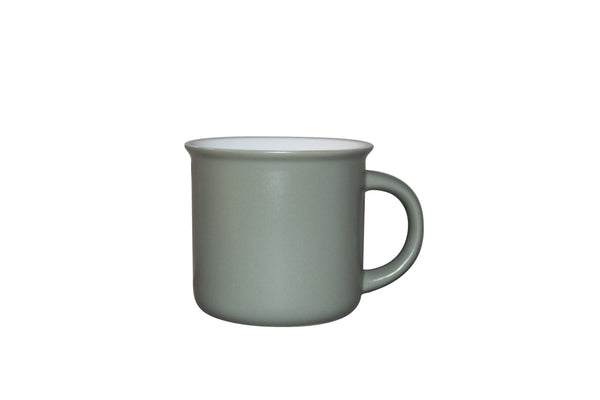 Clean Colored Glaze Ceramic Mug 390ml(Green)