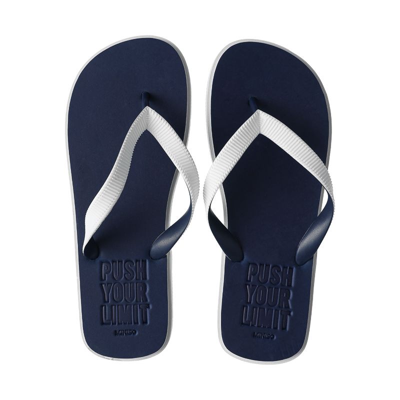 Minimalist Series Men＇s Flip Flops (Blue, 40)