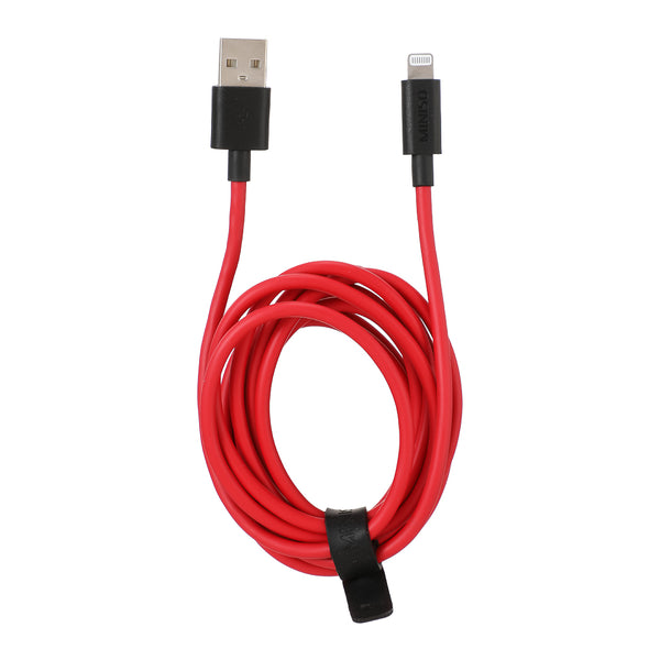 2m Fast Charge Charge & Sync Cable with Lightning Connector (Red)