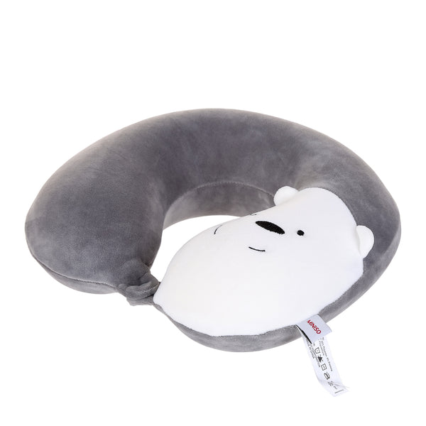 We Bare Bears- Memory Foam U-shaped Pillow (Light Grey)