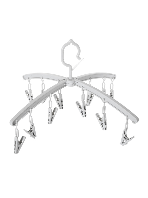 Foldable Clothespin Hanger (Grey)