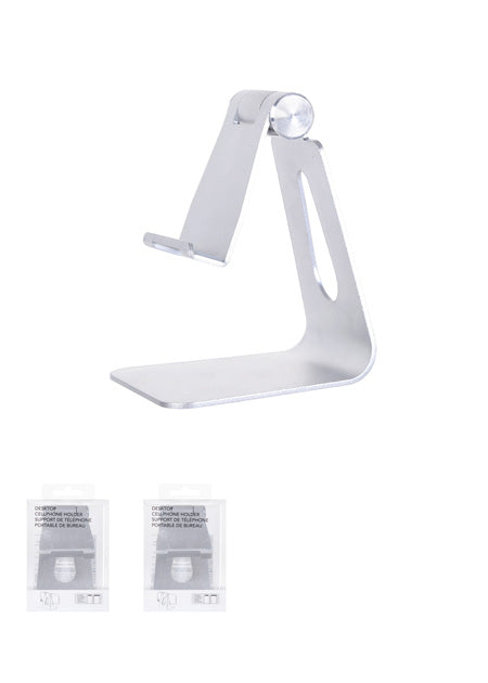 Foldable Metal Desktop Cell Phone Holder (Silvery)