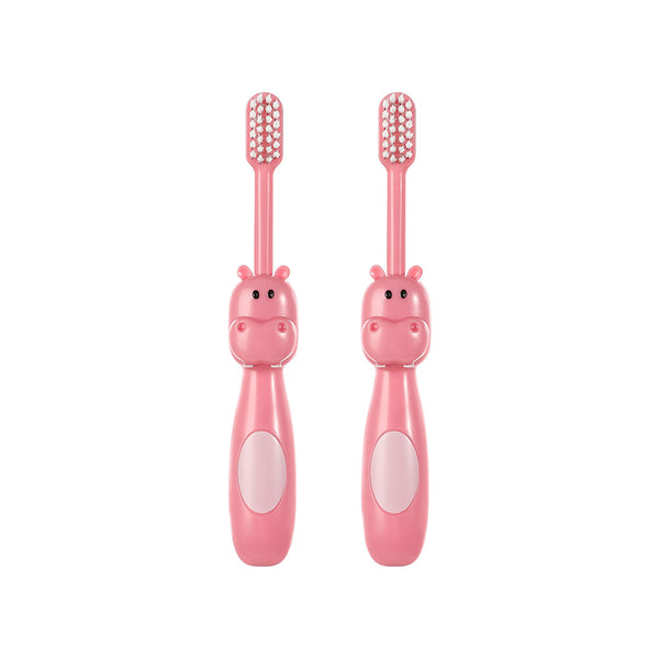 Little Hippo Soft Bristles Toothbrushes For Kids (2 pcs)