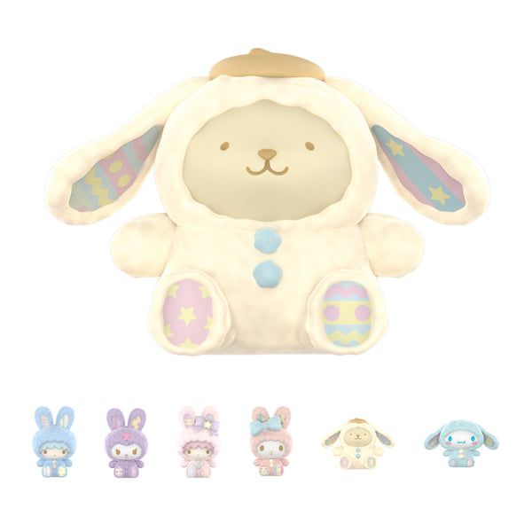 Sanrio Characters Rabbit Series Flock Blind Box Figure Model