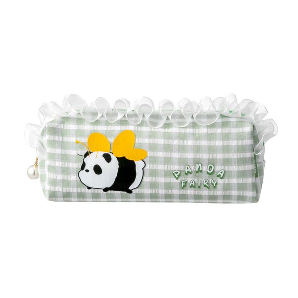 China Panda Series Lace-Decorated Pencil Case