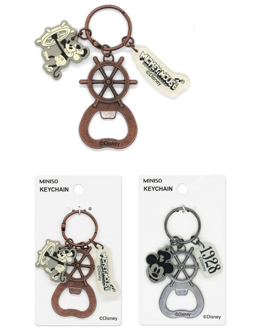 Mickey Mouse Collection Retro Bottle Opener Keychain