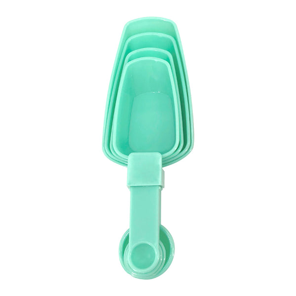 Solid Color Measuring Spoons Set (4 pcs)(Green)