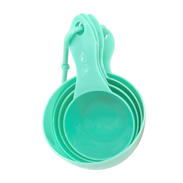 Solid Color Measuring Cups Set (4 pcs)(Green)