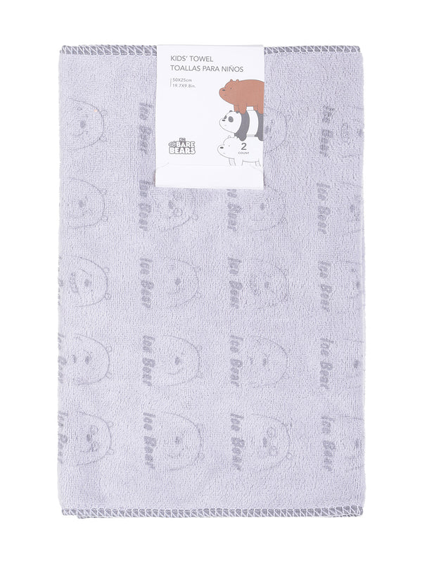 We Bare Bears Collection 5.0 Kids' Towels (Set of 2) (Gray)