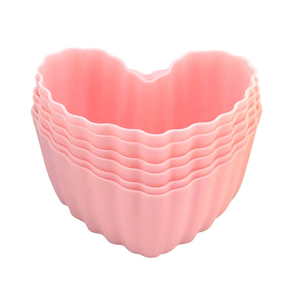 Cupcake Baking Cups (Heart, Pink)