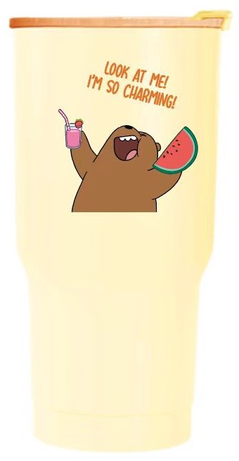 We Bare Bears Collection 5.0 Large Capacity Plastic Water Bottle (800mL)(Grizz)