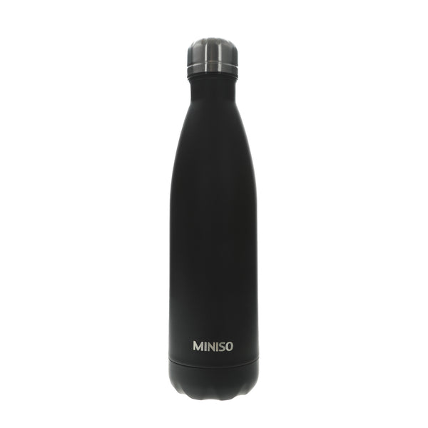 Double Wall Stainless Steel Insulated Bottle (500mL)(Black)